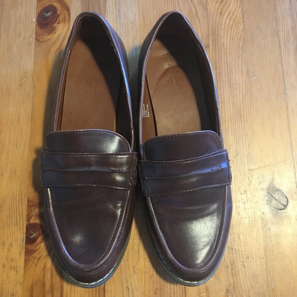 Dark Brown Loafers Size 7